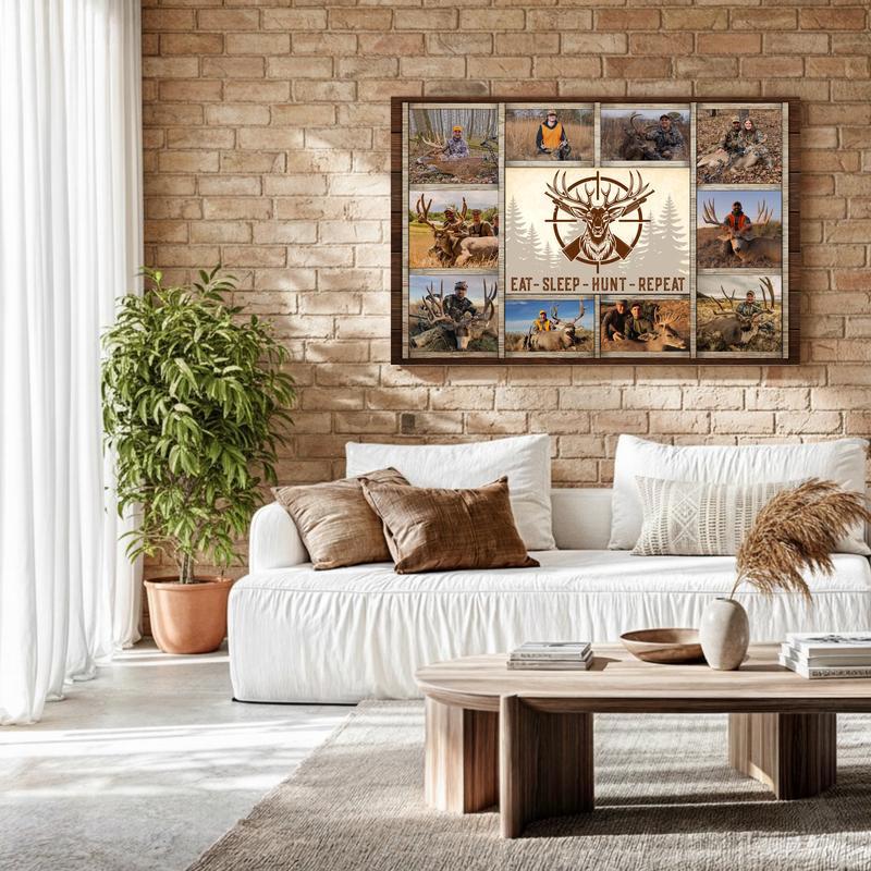 Cherished Hunting Moments - Custom Deer Photo Collage Canvas