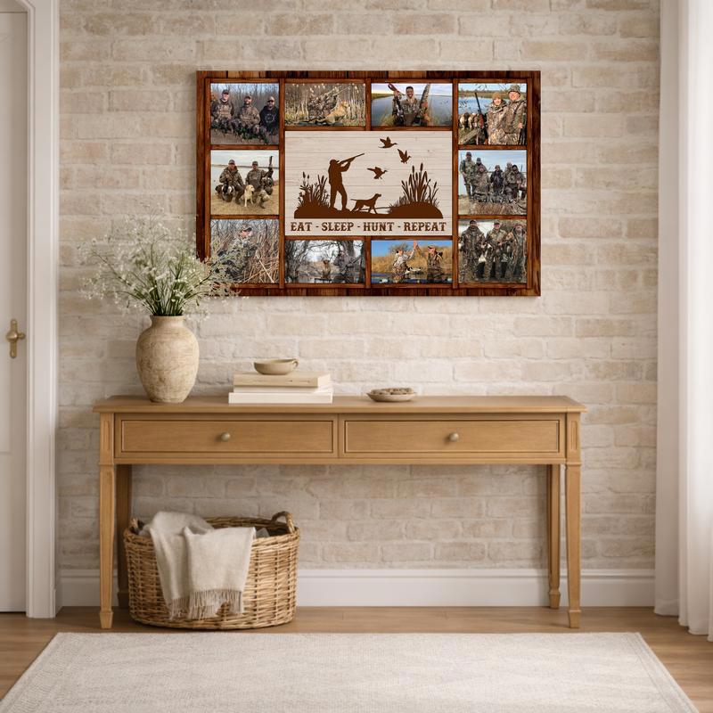 Capture the Hunt - Custom Duck Hunter Photo Collage Canvas Art