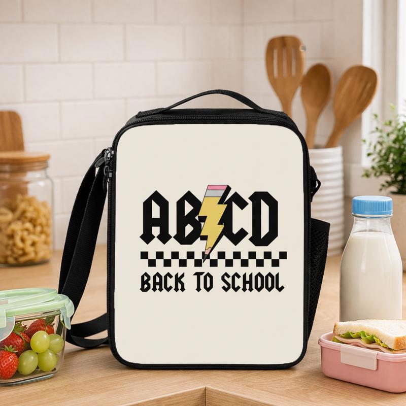 Alphabet Rock Lunch Bag For Kids - Back To School Ready Lunch Box Bag - Savourry