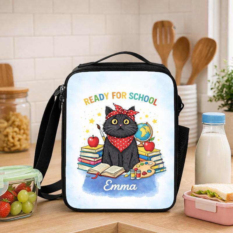 Cat Ready For School Lunch Box Bag - Savourry