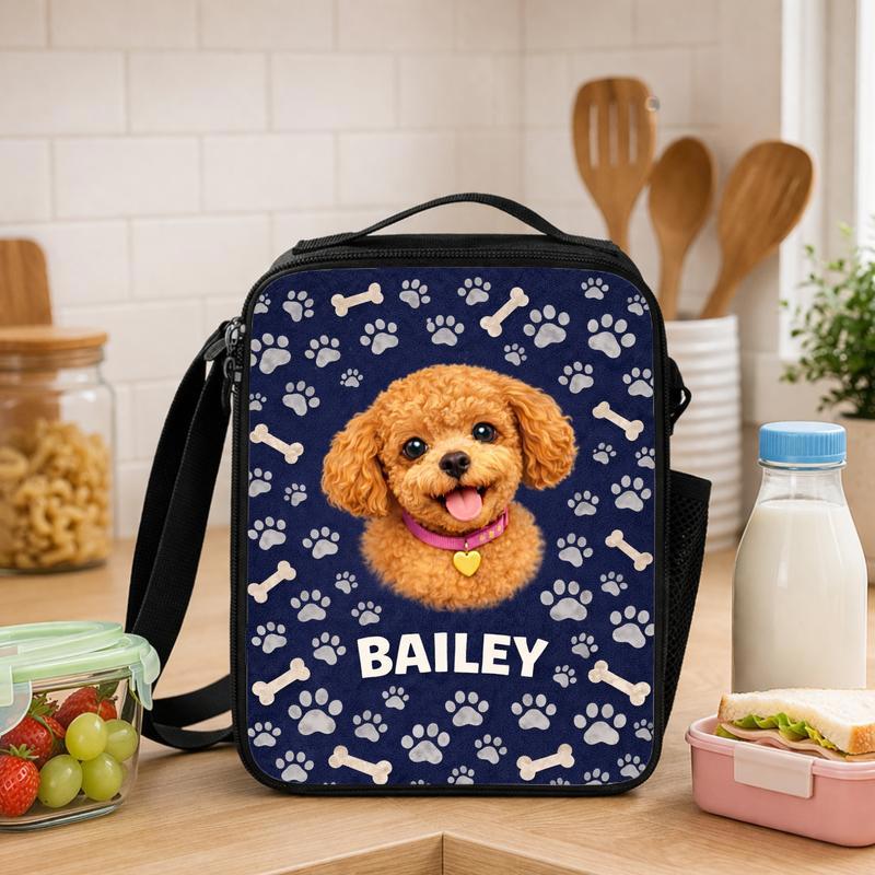 Custom Dog Portrait Lunch Box Bag - Savourry
