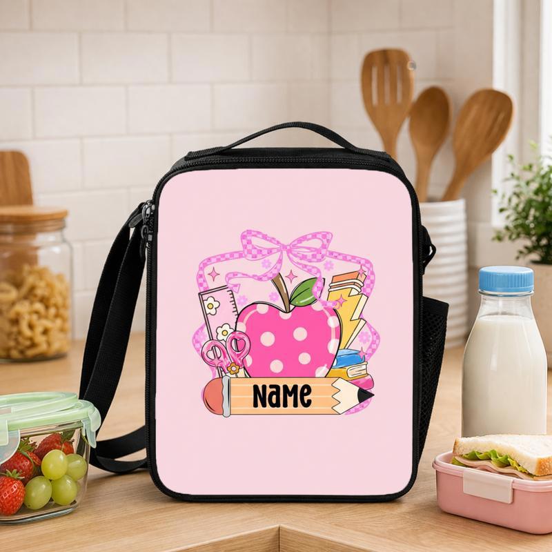 Custom Kids Name Back To School Shirt Shirt, Toddler Kid Kindergarten Shirt With Name, First Day Of School Shirt, Pencil Kids Name Shirt Lunch Box Bag - Savourry