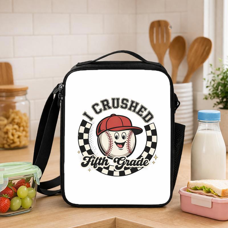 Cute Baseball Lunch Bag - Back To School Cartoon Kids Sport Lunch Box Bag - Savourry