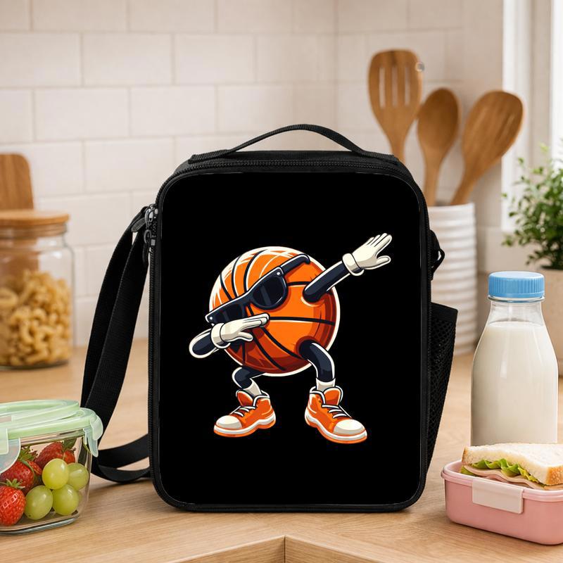 Funny Basketball Lunch Bag - Back To School Dabbing Ball Design Lunch Box Bag - Savourry