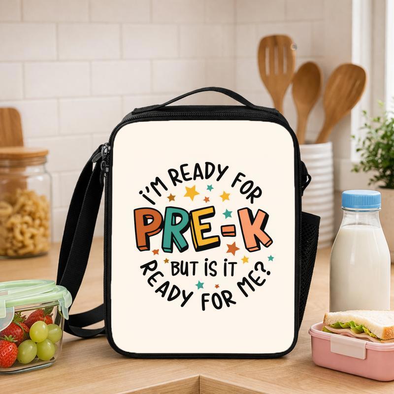 Funny Pre-K Lunch Bag - Ready For School Kids Lunch Box Bag - Savourry