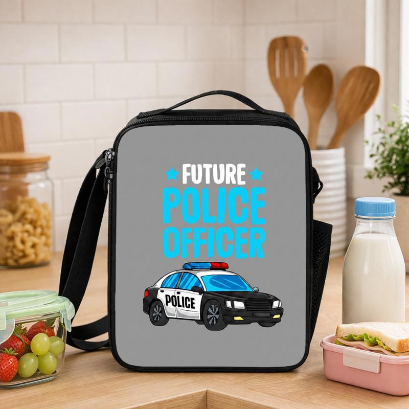 Future Police Officer Lunch Bag - Back To School Kids Lunch Box Bag - Savourry