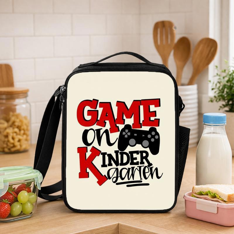 Game On Kindergarten Lunch Bag - Gamer Kids Back To School Lunch Box Bag - Savourry