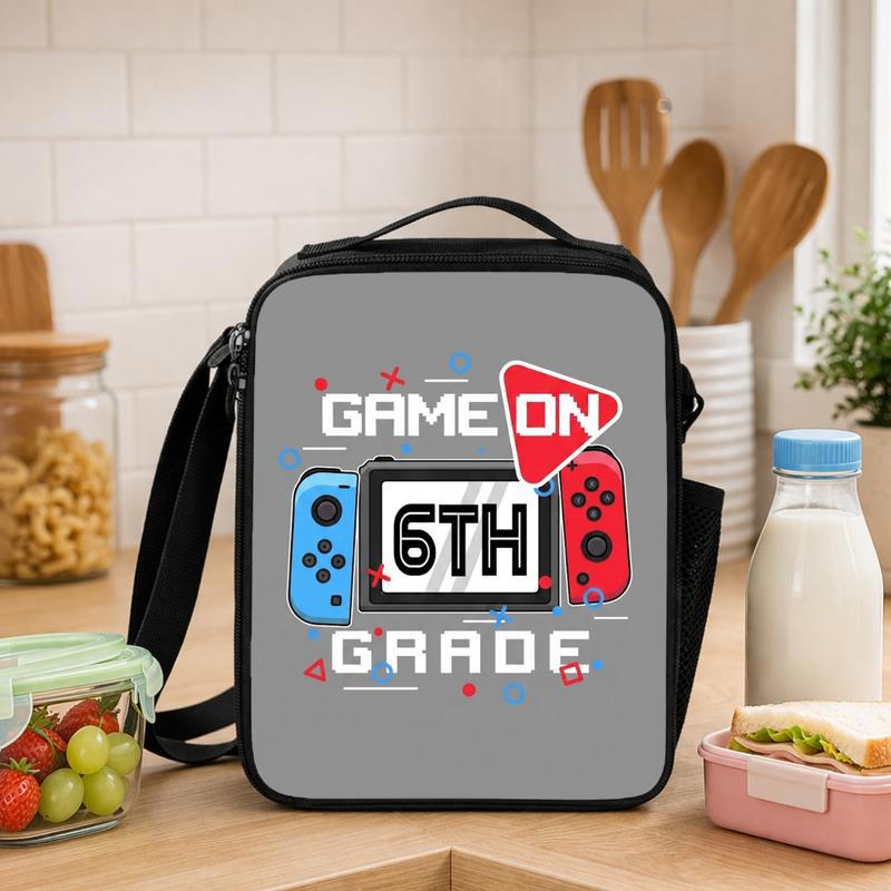 Game On 6th Grade Lunch Bag - Funny Middle School Back To School Lunch Box Bag - Savourry