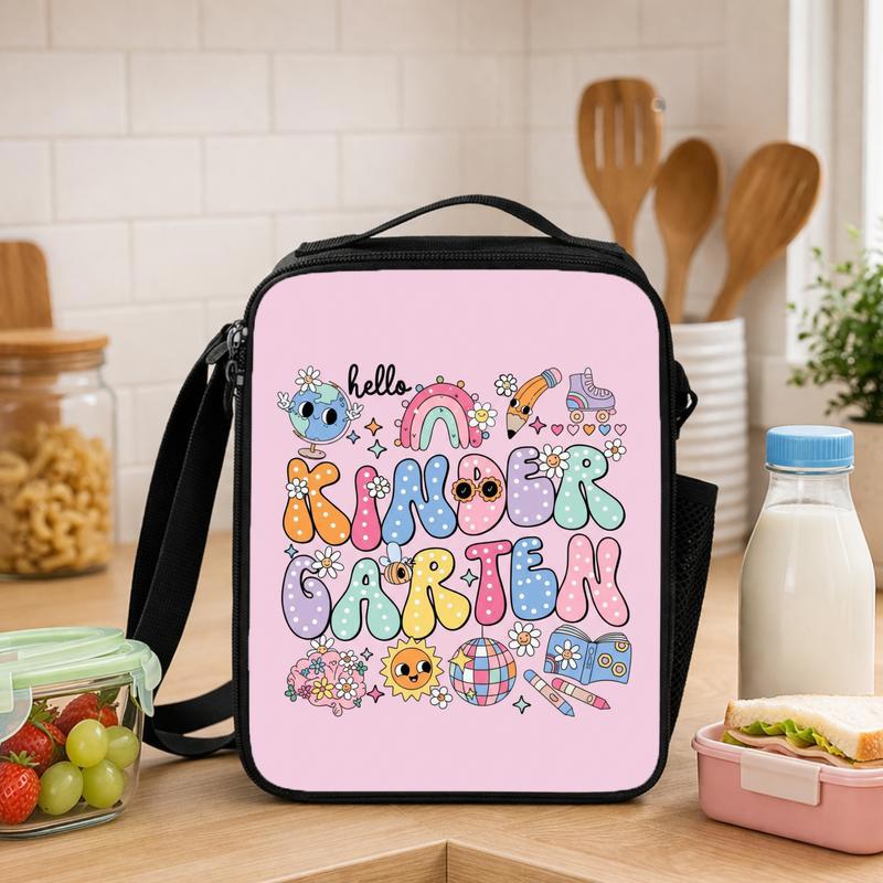 Hello Kindergarten Lunch Bag - Cute Kawaii Back To School Kids Lunch Box Bag - Savourry