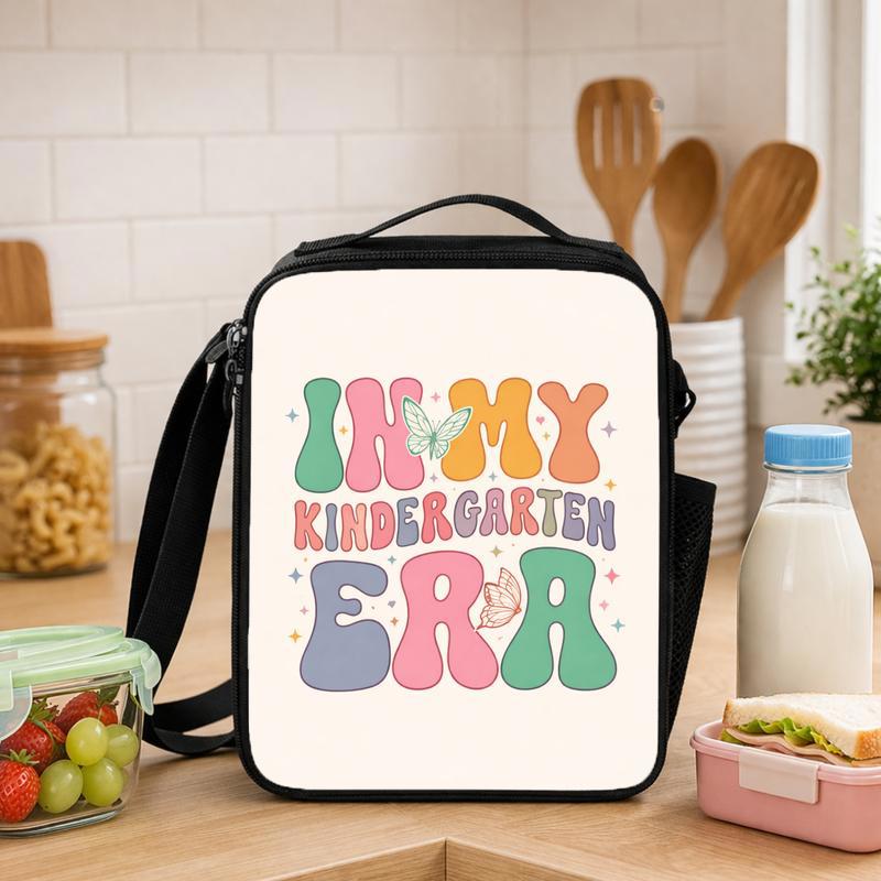 In My Kindergarten Era Lunch Bag - Cute Retro School Kids Lunch Box Bag - Savourry