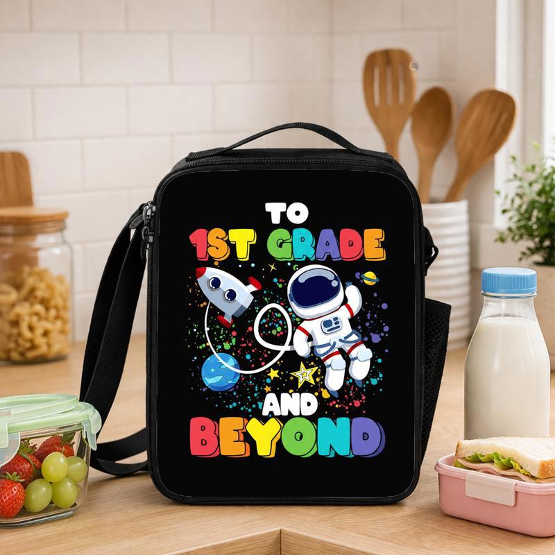 Kids Astronaut Lunch Bag 1st Grade - To First Grade And Beyond Space Lunch Box Bag - Savourry
