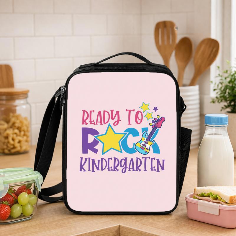 Kindergarten Rock Lunch Bag - Cute First Day School Bag Lunch Box Bag - Savourry