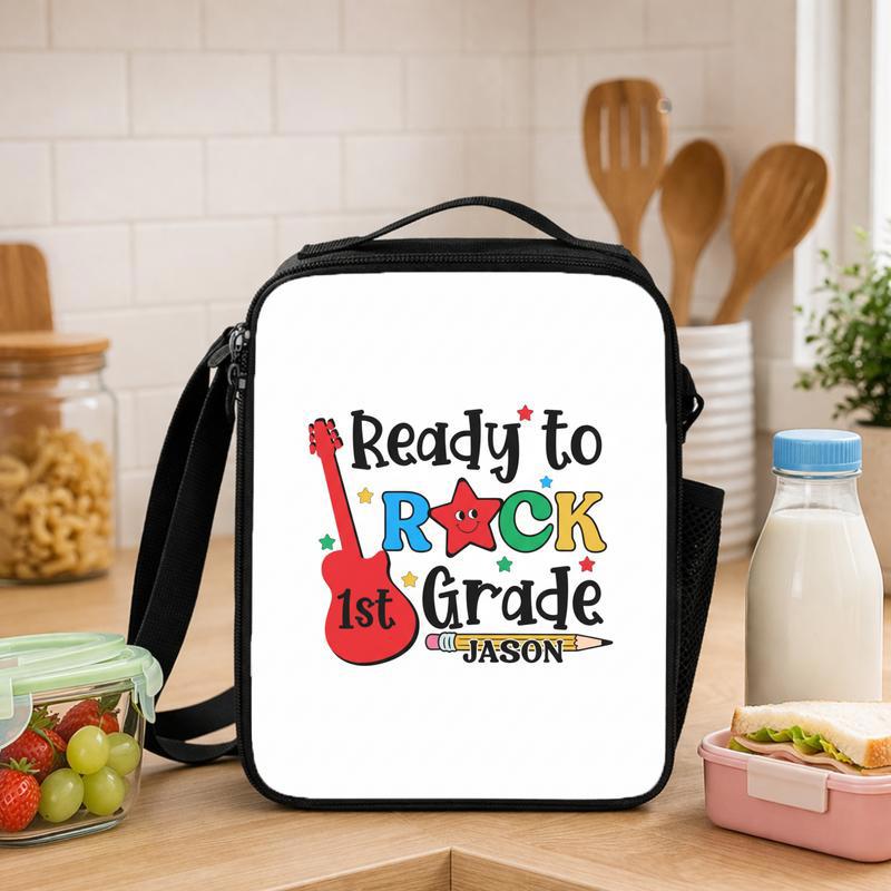 Personalized 1st Grade Lunch Bag For Little Rockstars Lunch Box Bag - Savourry