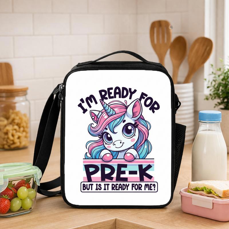 Pre K Unicorn Lunch Bag - Ready For School Kids Style Lunch Box Bag - Savourry