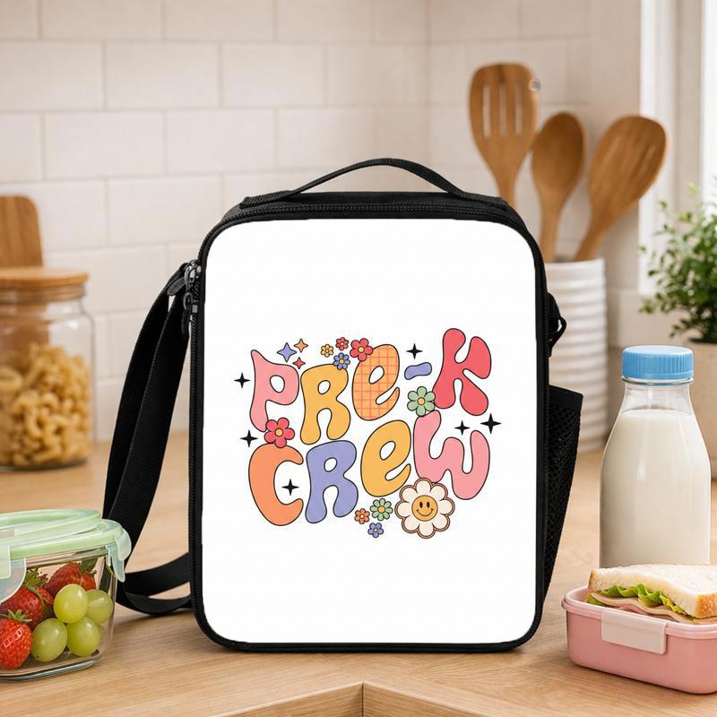 Pre-K Crew Lunch Bag - Cute Kids Back To School Lunch Box Bag - Savourry