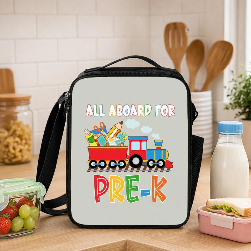 Pre-K Train Lunch Bag - All Aboard School Supplies Design Lunch Box Bag - Savourry