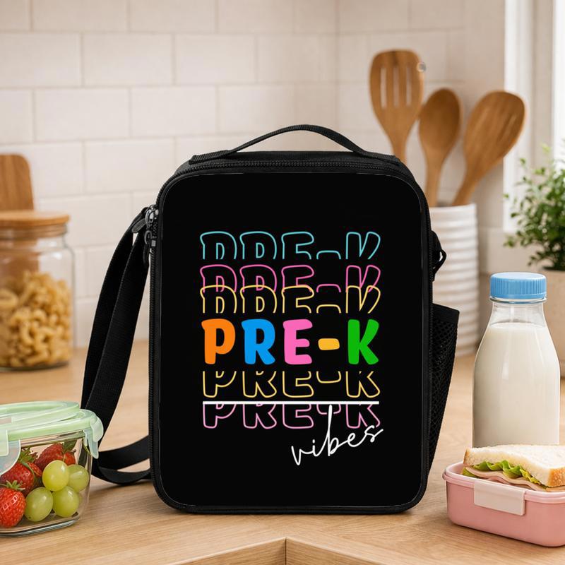 Pre-K Vibes Lunch Bag - Trendy Kids Back To School Lunch Box Bag - Savourry