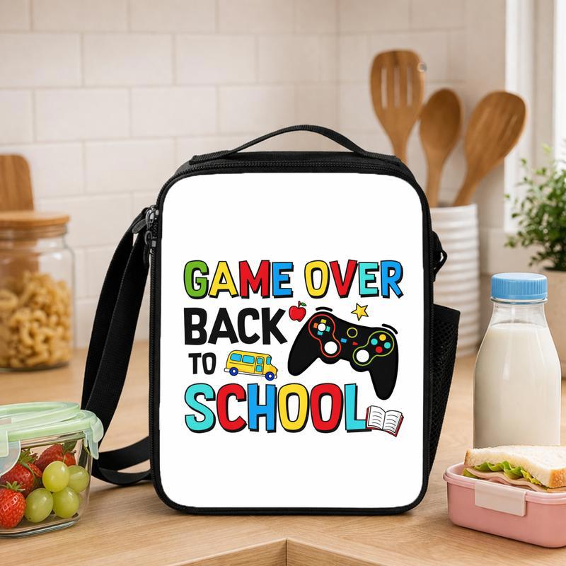 School Mode Activated Lunch Bag - Gamer Back To School Lunch Box Bag - Savourry