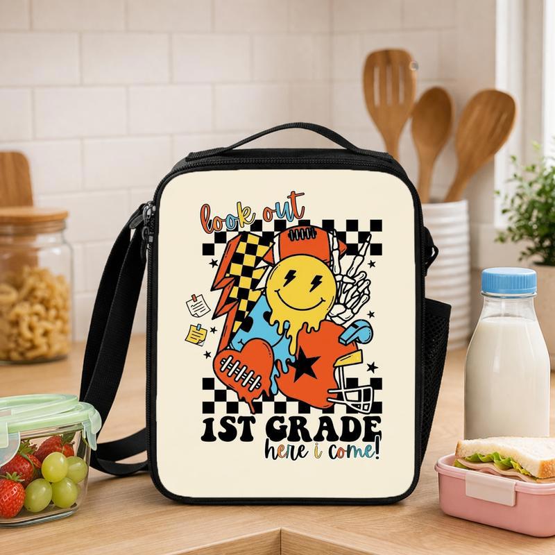 1st Grade Ready Rock N Roll Lunch Bag - Cool Back To School Style Lunch Box Bag - Savourry