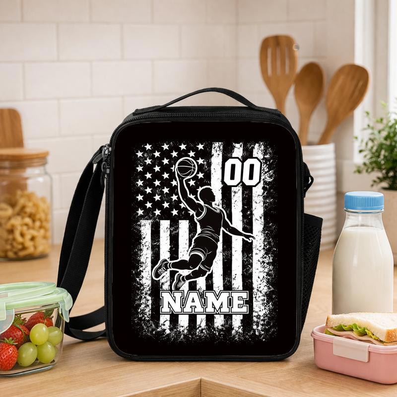 USA Basketball Lunch Bag - Back To School Dunk Player Design Lunch Box Bag - Savourry