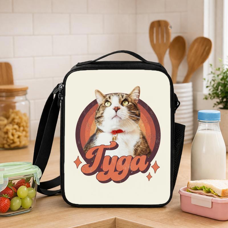 Vibrant Custom Cat Lunch Box Bag - Savourry