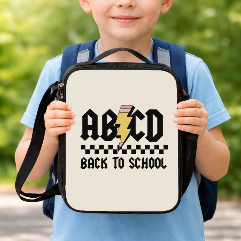 Alphabet Rock Lunch Bag For Kids - Back To School Ready Lunch Box Bag Alphabet Rock Lunch Bag For Kids - Back To School Ready Lunch Box Bag