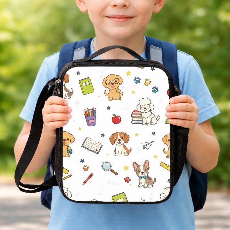Back To School Dog Lunch Box Bag
