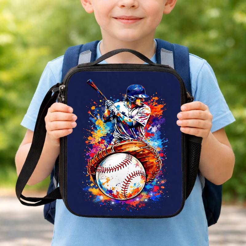 Baseball Sport Lunch Bag - Colorful Teenager Bag Lunch Box Bag Baseball Sport Lunch Bag - Colorful Teenager Bag Lunch Box Bag