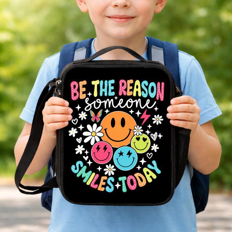 Be The Reason Lunch Bag - Smiley Positive Kids Design Lunch Box Bag