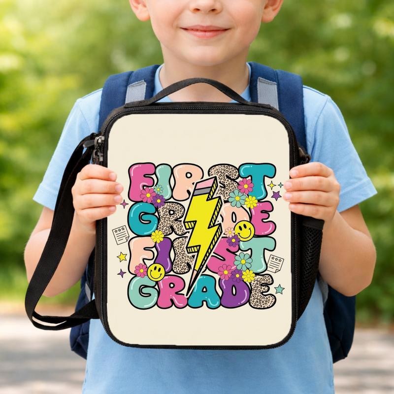 Color Pop Rock First Grade Lunch Bag - Cute Back To School Bag Lunch Box Bag Color Pop Rock First Grade Lunch Bag - Cute Back To School Bag Lunch Box Bag