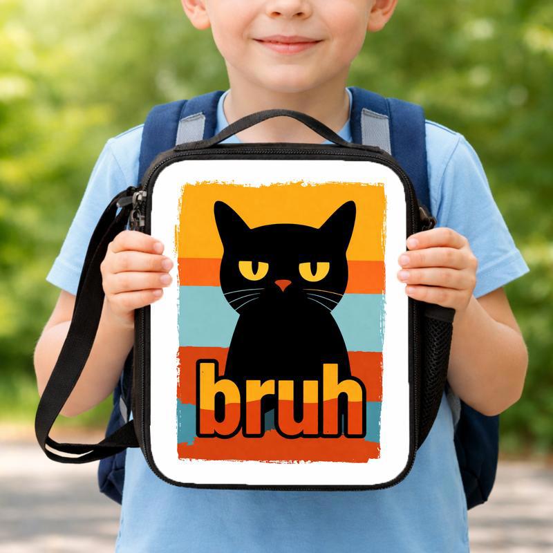 Cool Cat Back To School Lunch Box Bag