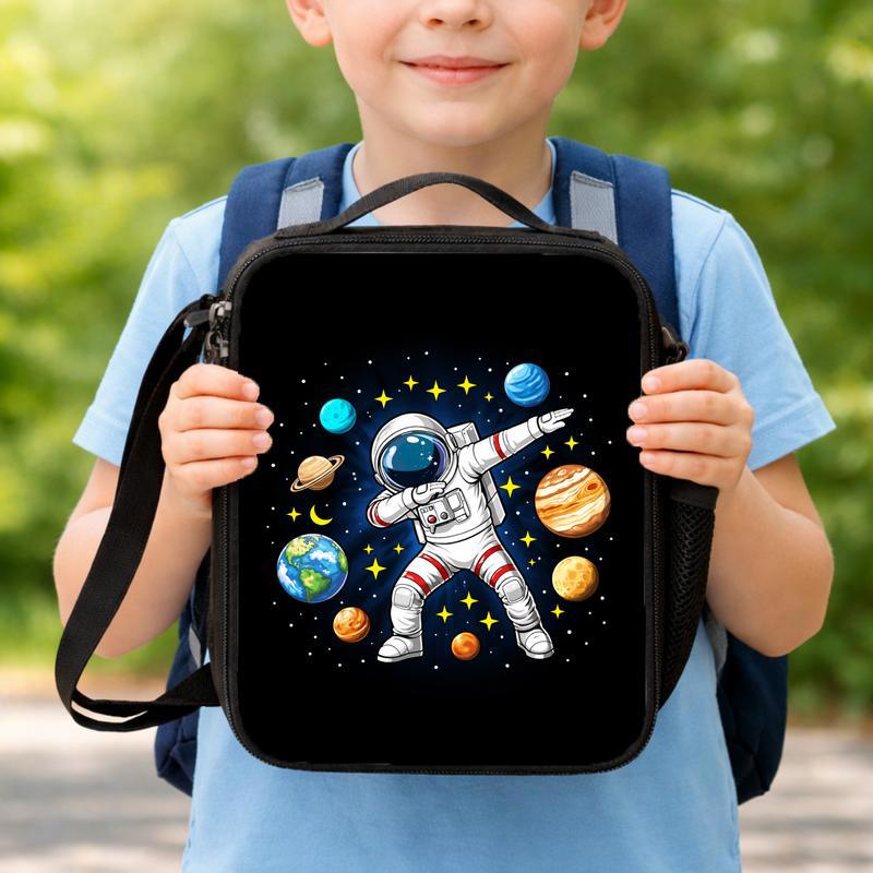 Cool Kids Lunch Bag Space Theme - Dabbing Astronaut Planets Lunch Box Bag Cool Kids Lunch Bag Space Theme - Dabbing Astronaut Planets Lunch Box Bag