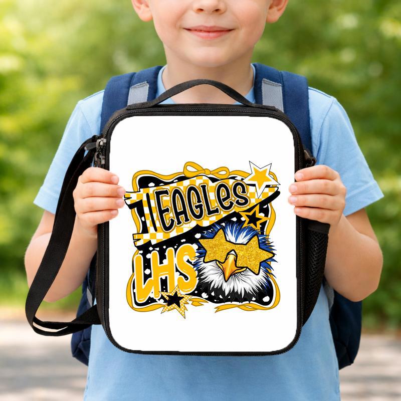 Custom Back To School Mascot Cool - Bold Middle School Spirit Lunch Box Bag Custom Back To School Mascot Cool - Bold Middle School Spirit Lunch Box Bag