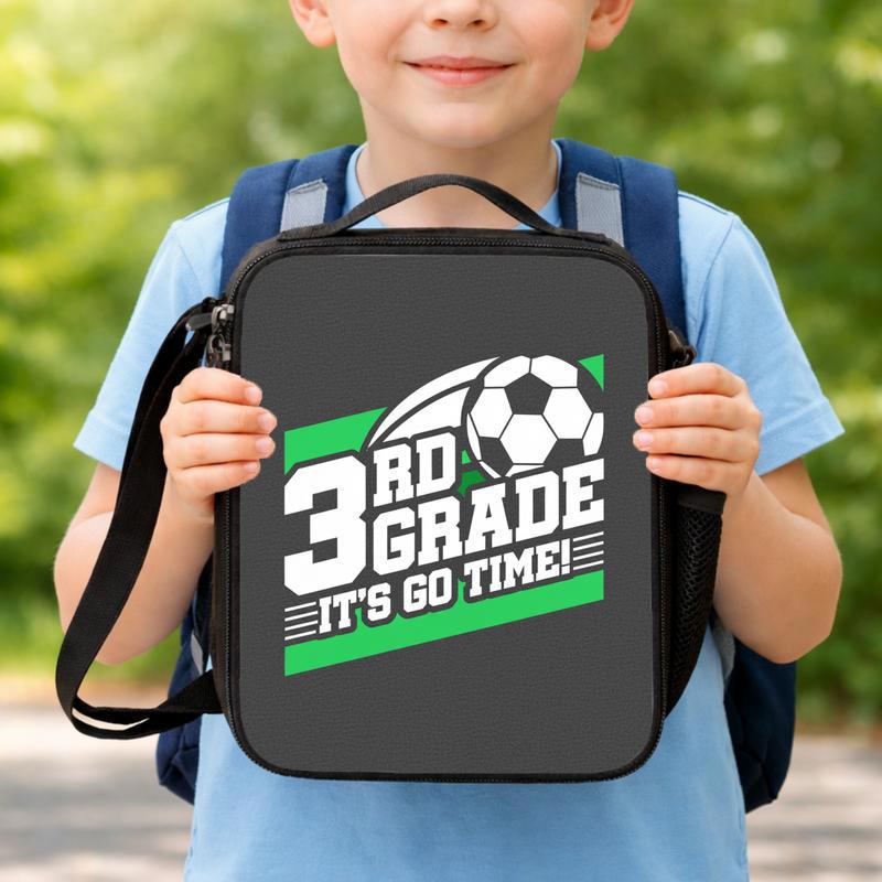 Custom Grade Go Time Lunch Bag - Soccer School Desig Lunch Box Bag