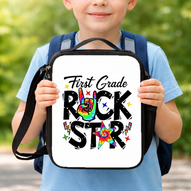 Custom Grade Rock Star Lunch Bag - Kids Back To School Fun Lunch Box Bag Custom Grade Rock Star Lunch Bag - Kids Back To School Fun Lunch Box Bag
