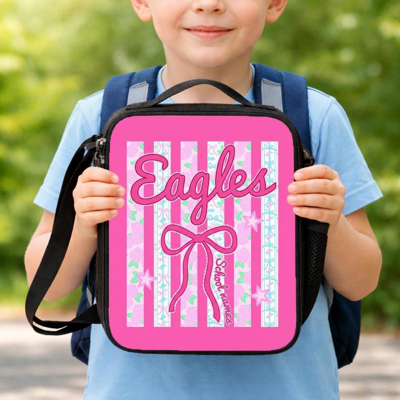 Eagles Lunch Bag - Elementary School Custom Mascot Back To School Lunch Box Bag Eagles Lunch Bag - Elementary School Custom Mascot Back To School Lunch Box Bag