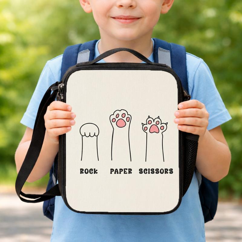 Funny Cat Paw Lunch Box Bag Funny Cat Paw Lunch Box Bag