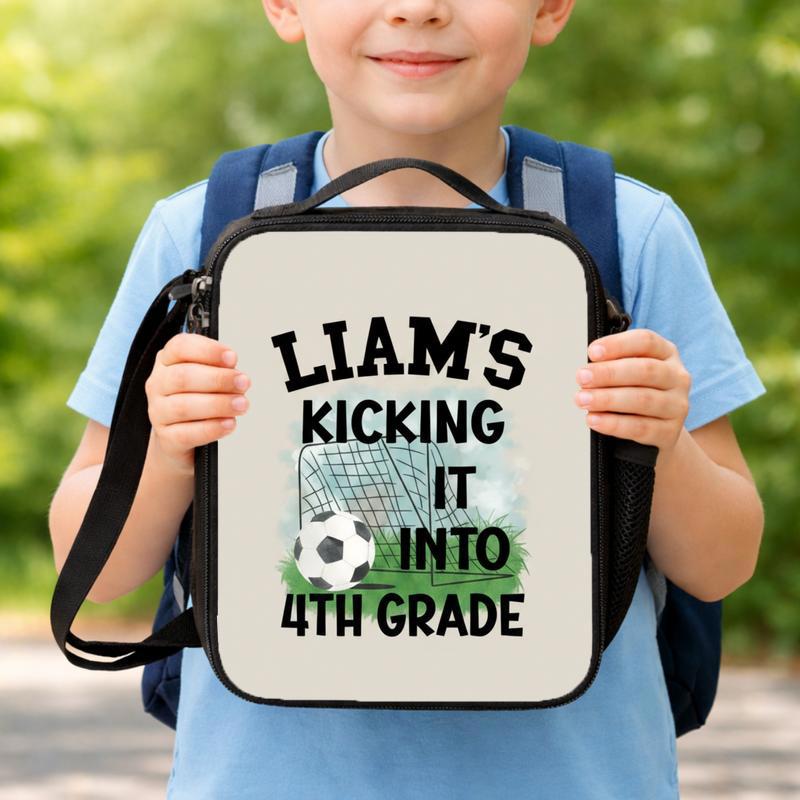 Funny Personalized Soccer Lunch Bag - Cool Back To School Kids Lunch Box Bag Funny Personalized Soccer Lunch Bag - Cool Back To School Kids Lunch Box Bag