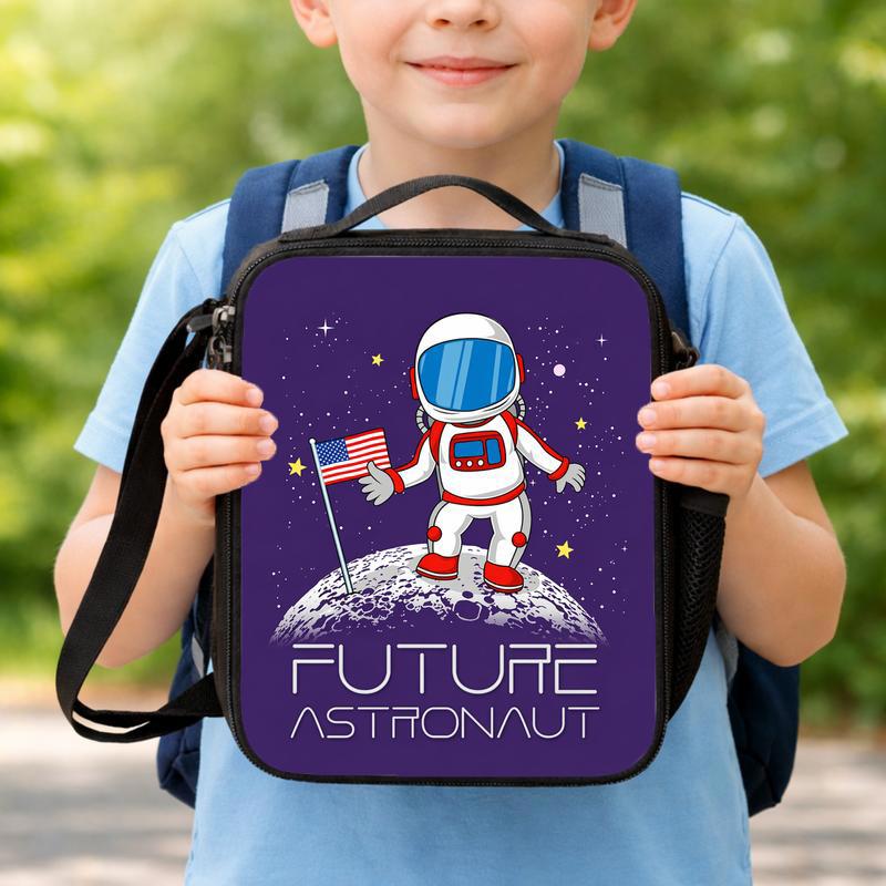 Future Astronaut Lunch Bag Kids - Space Explorer School Adventure Lunch Box Bag Future Astronaut Lunch Bag Kids - Space Explorer School Adventure Lunch Box Bag
