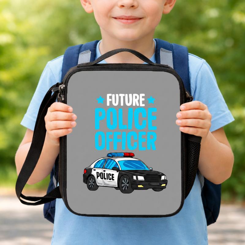 Future Police Officer Lunch Bag - Back To School Kids Lunch Box Bag Future Police Officer Lunch Bag - Back To School Kids Lunch Box Bag