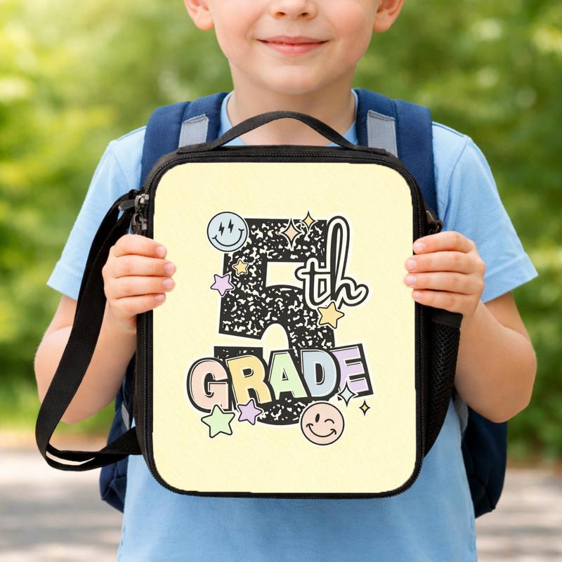 Grunge 5th Grade Lunch Bag - Elementary School Trendy Look Lunch Box Bag Grunge 5th Grade Lunch Bag - Elementary School Trendy Look Lunch Box Bag