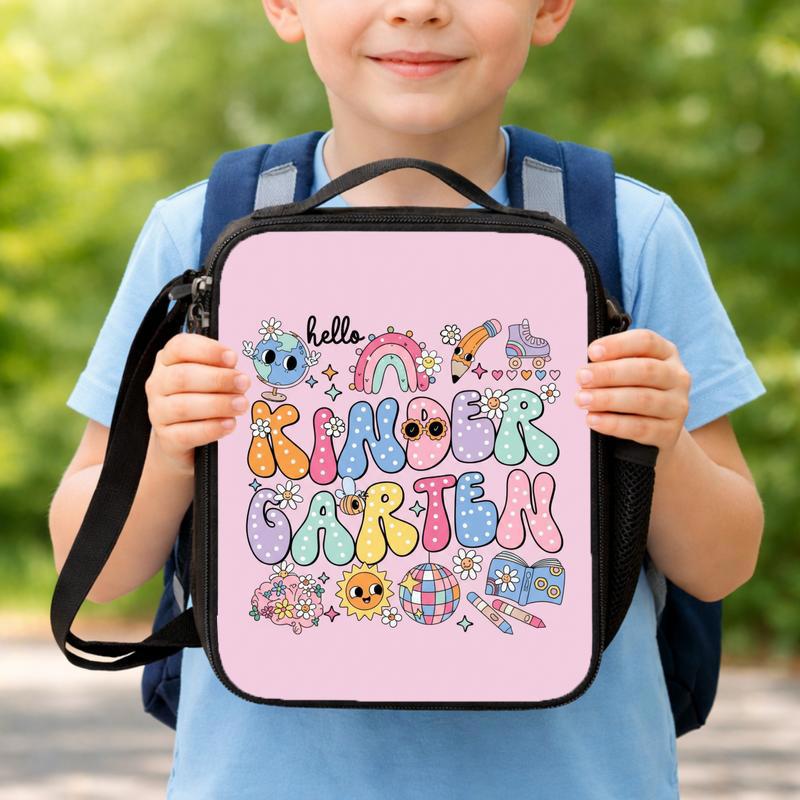 Hello Kindergarten Lunch Bag - Cute Kawaii Back To School Kids Lunch Box Bag