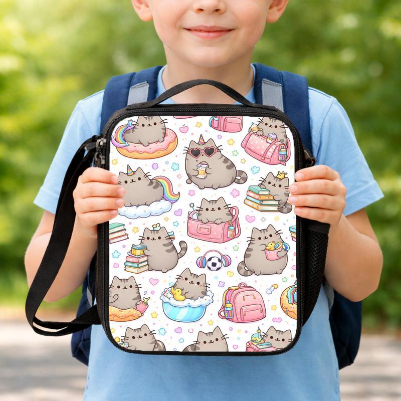 Kawaii Cát Lunch Box Bag Kawaii Cát Lunch Box Bag