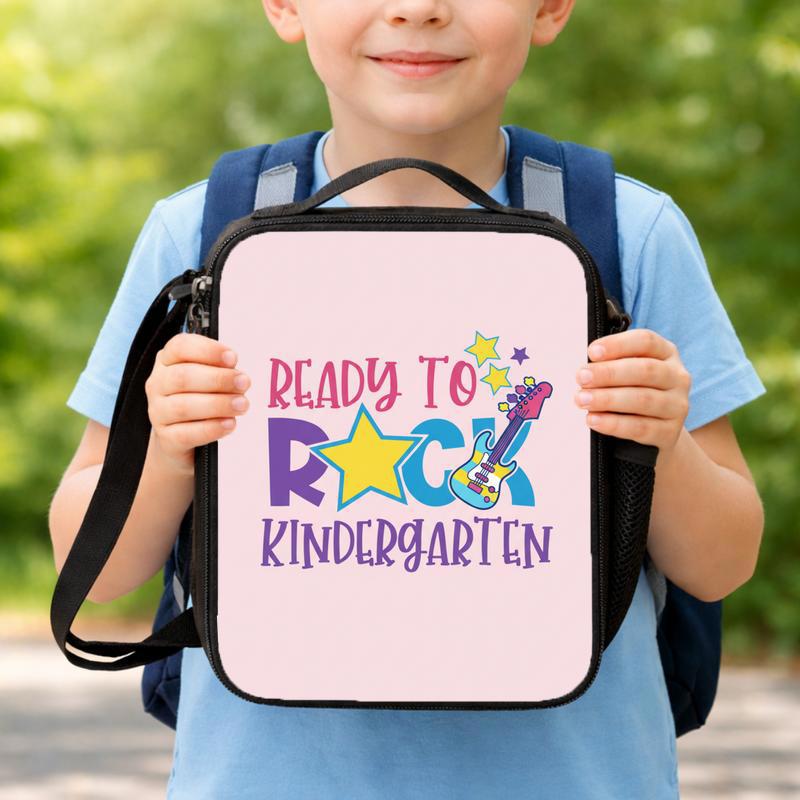 Kindergarten Rock Lunch Bag - Cute First Day School Bag Lunch Box Bag