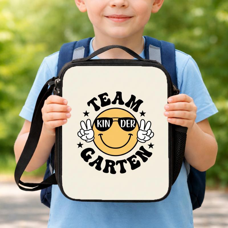 Kindergarten Squad Lunch Bag - Smiley Kids Back To School Lunch Box Bag