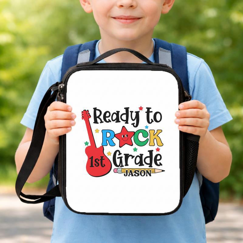 Personalized 1st Grade Lunch Bag For Little Rockstars Lunch Box Bag Personalized 1st Grade Lunch Bag For Little Rockstars Lunch Box Bag