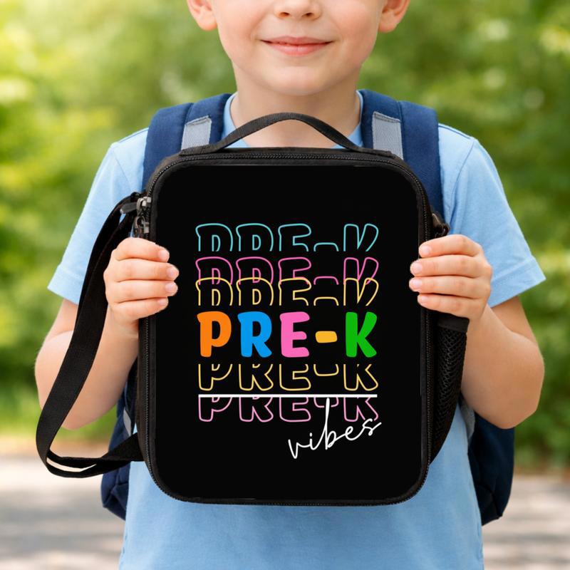 Pre-K Vibes Lunch Bag - Trendy Kids Back To School Lunch Box Bag Pre-K Vibes Lunch Bag - Trendy Kids Back To School Lunch Box Bag