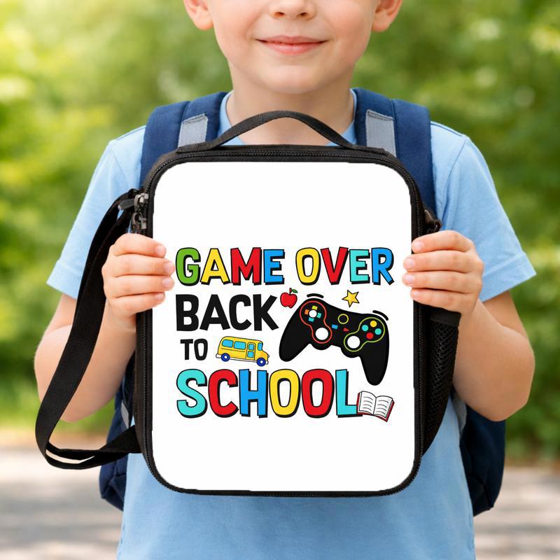 School Mode Activated Lunch Bag - Gamer Back To School Lunch Box Bag School Mode Activated Lunch Bag - Gamer Back To School Lunch Box Bag