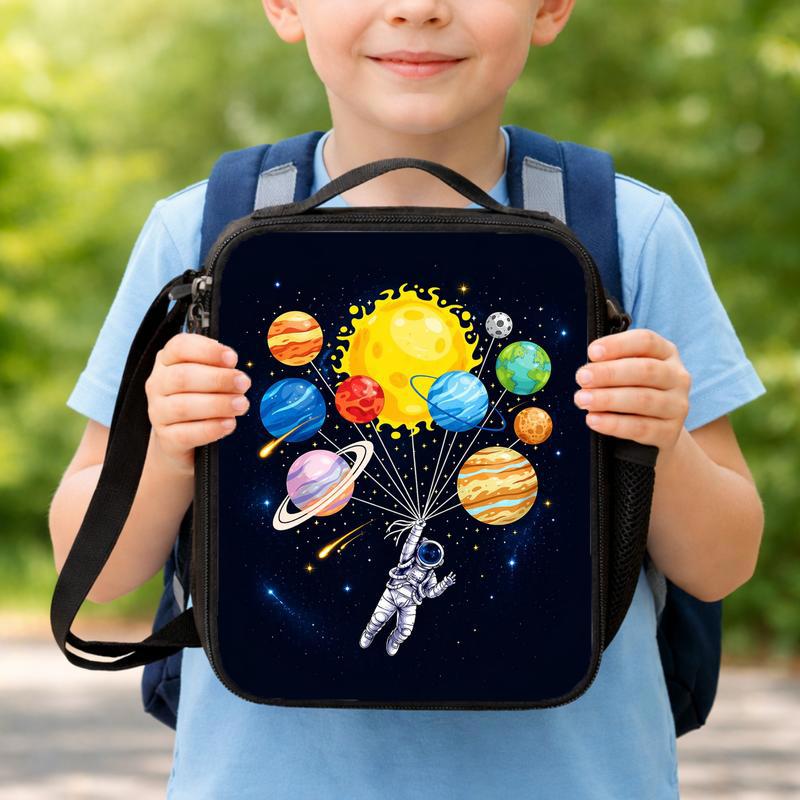 Solar System Lunch Bag Kids - Space Explorer Design Lunch Box Bag Solar System Lunch Bag Kids - Space Explorer Design Lunch Box Bag