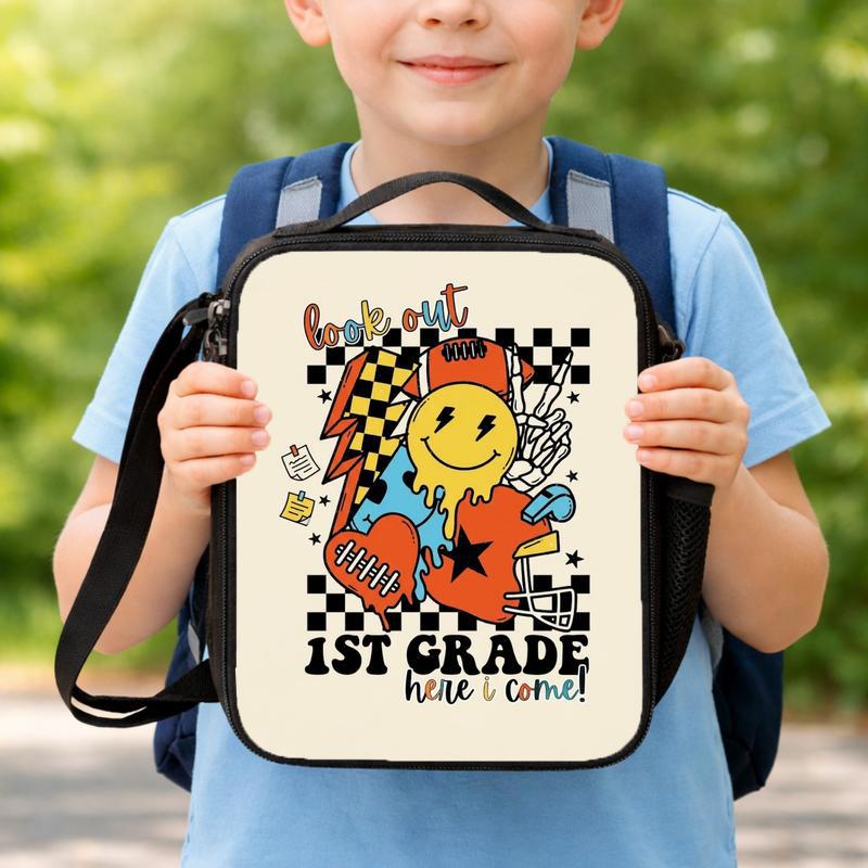1st Grade Ready Rock N Roll Lunch Bag - Cool Back To School Style Lunch Box Bag 1st Grade Ready Rock N Roll Lunch Bag - Cool Back To School Style Lunch Box Bag